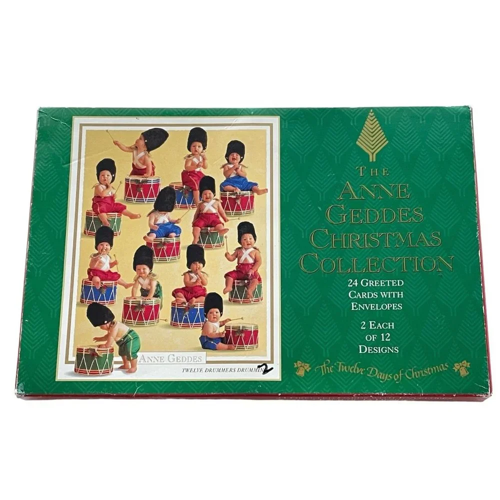 Vintage The Anne Geddes Greeted‎ Card Christmas Collection with Envelope Lot 22